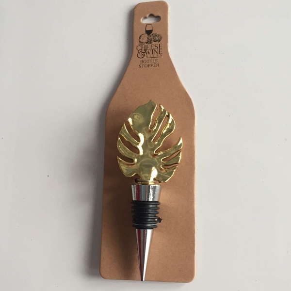 Leaf design bottle stopper